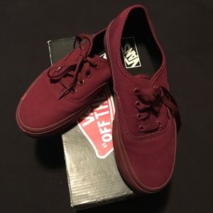 Burgundy Vans